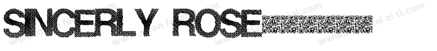 Sincerly Rose字体转换